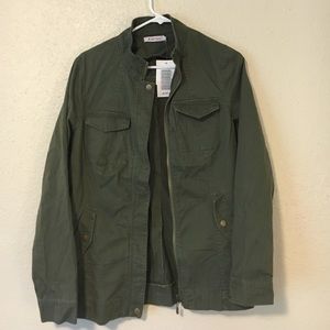 Green canvas jacket