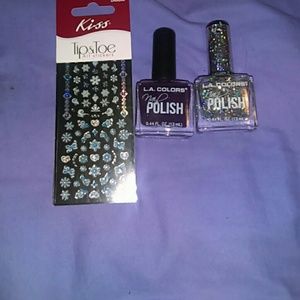 L.A. colors nail polish and stickers