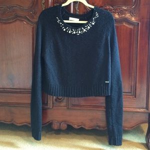🌹Size L Dark Blue A & F women sweater.🌹