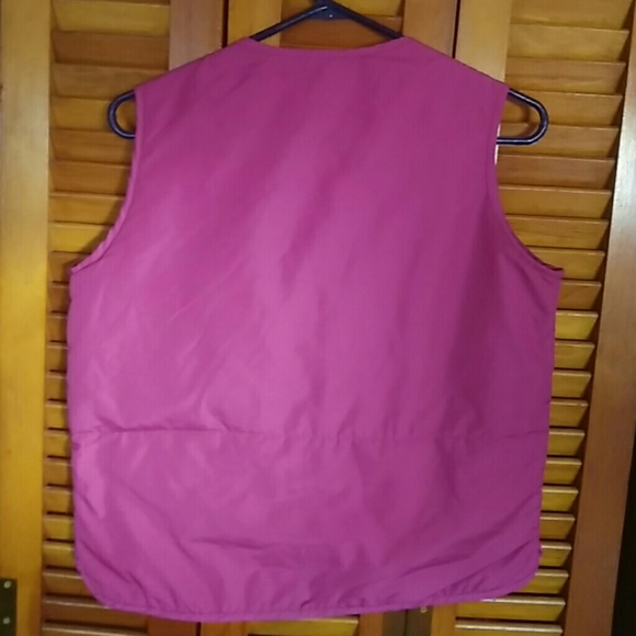 Fuchsia Vest BEAUTIFUL BOLD COLOR!!! - Picture 3 of 3