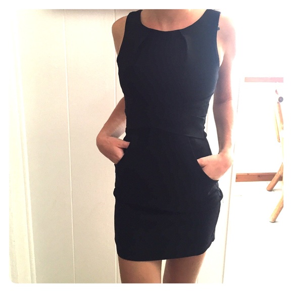 Black mini dress