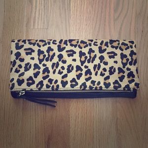 Banana Republic Leopard clutch