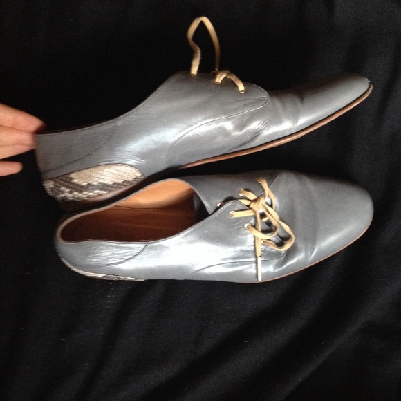 Chloe Shoes - Chloe oxfords with snakeskin