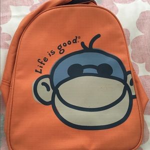 Orange life is good backpack