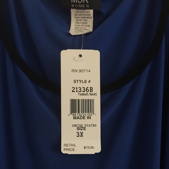 Blue and black dress NWT - Picture 2 of 3