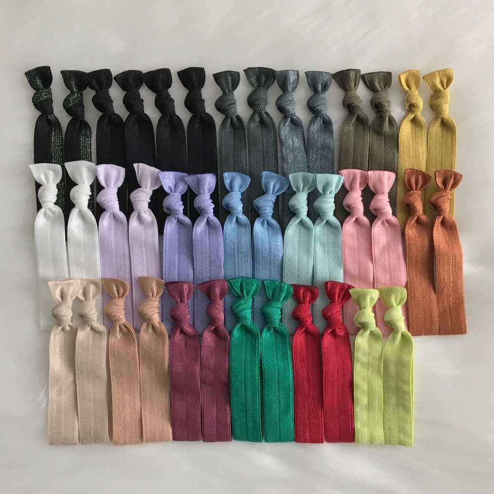 40 mixed hair ties/ ponytail