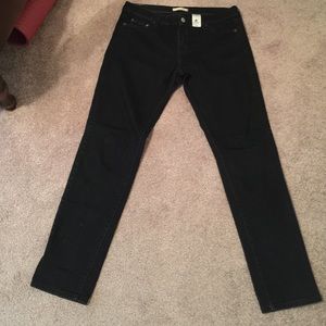 Levi's black/blue skinny jeans-low skinny 545