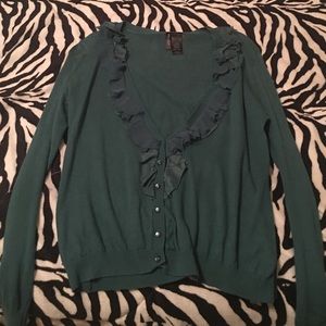 Green cardigan