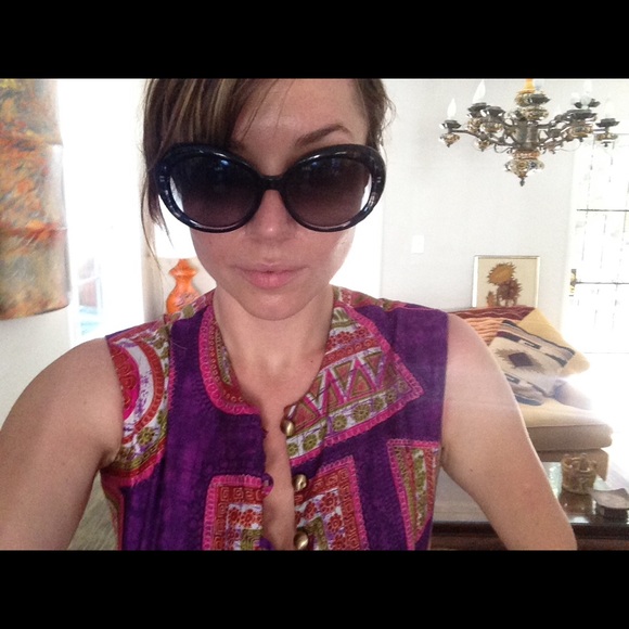 Kate Spade Sunglasses Black n Blue Tortoise Cateye