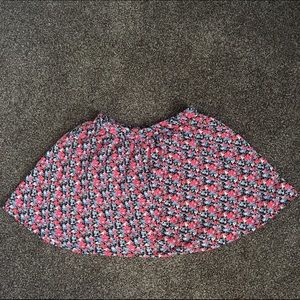 Forever 21 Floral Skater Skirt