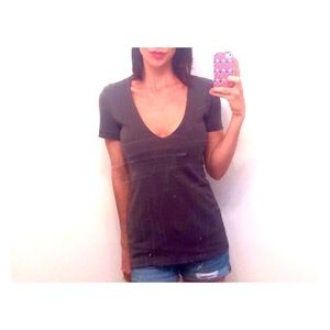 James Perse Deep V Neck