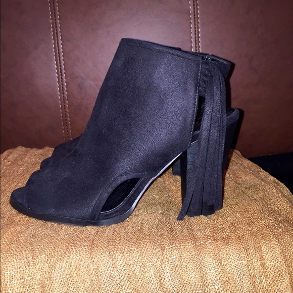 Opened toe booties