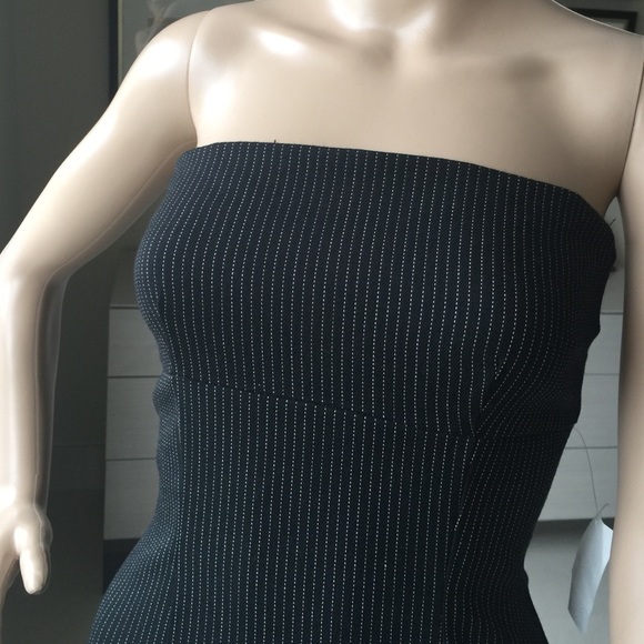 Pinstripe tube dress size S - Picture 2 of 4