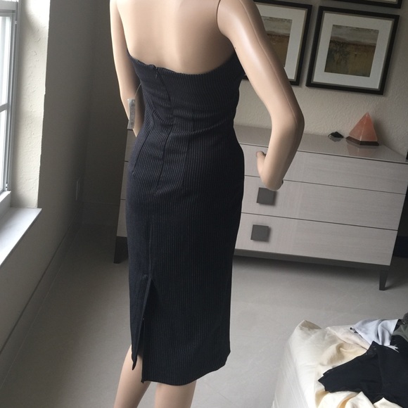 Pinstripe tube dress size S - Picture 3 of 4