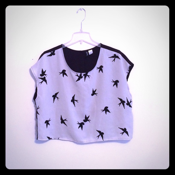 Black and White H&M Top