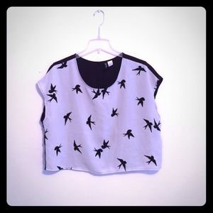 Black and White H&M Top