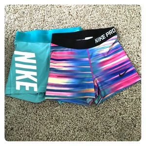 Women's Nike Pro spandex shorts