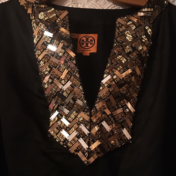 Tory Burch Black Black/Gold Dress