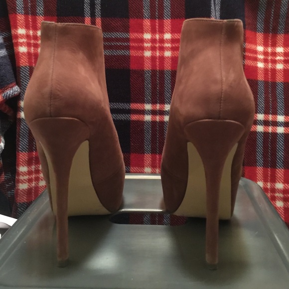 Suede wedge stiletto booties - make an offer - Picture 3 of 4