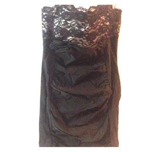 Little tube black dress