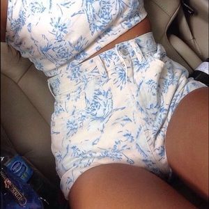 TOPSHOP high waisted shorts
