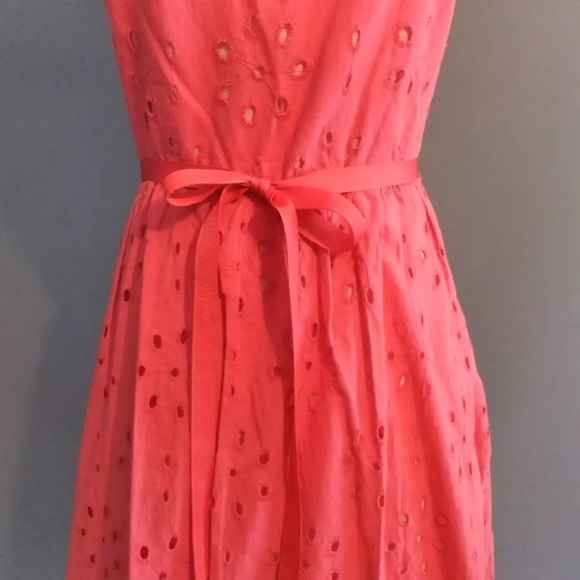 SOLD Merona pink eyelet retro dress - Picture 3 of 4