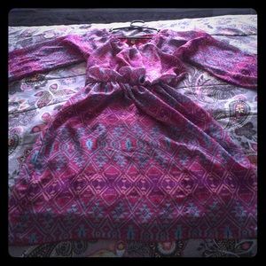 Speechless size16 multi pattern dress