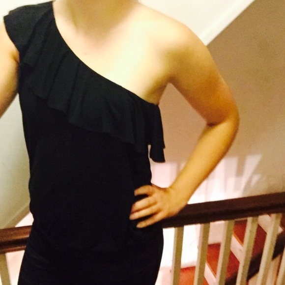 American Eagle - black one shoulder top, NWT - Picture 1 of 3