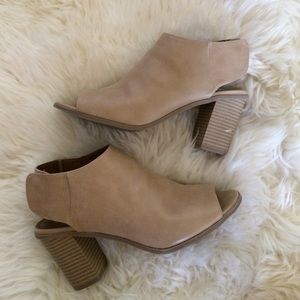 Peep Toe Cutout Booties