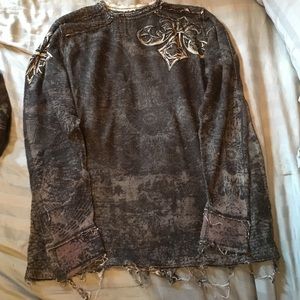 Affliction long sleeve thermal.