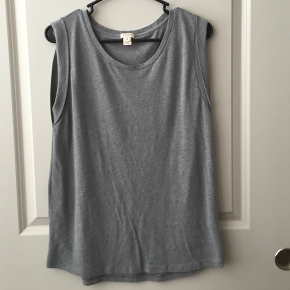 J. Crew gray sleeveless tee