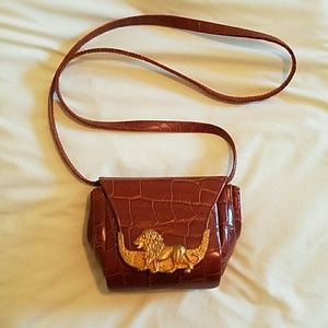 Vintage Lion Crossbody Bag