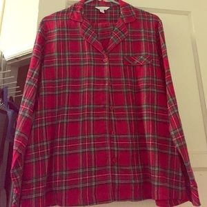 Plaid, flannel pajama set