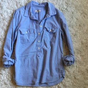 J. Crew Retail Light Blue Popover