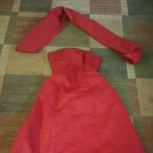 Strapless prom dress