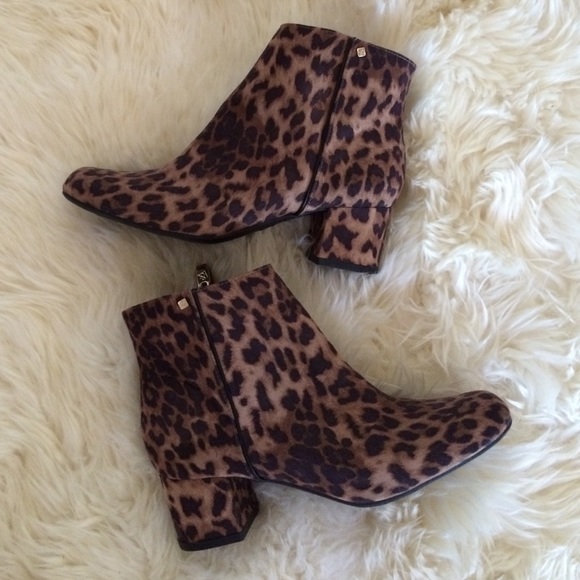 Sam & Libby Leopard Booties