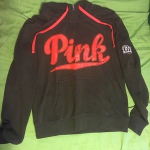 Vs pink hoodie / quarter zip