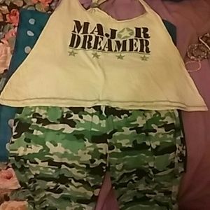 Camo pjs. XXL pajama set