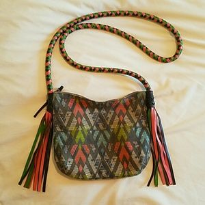 Kirra Geo Print Crossbody Bag