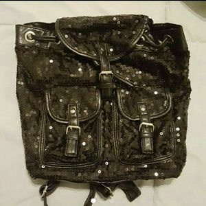 Black sequence backpack