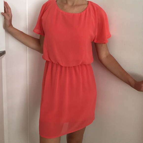Cute and comfortable coral dress