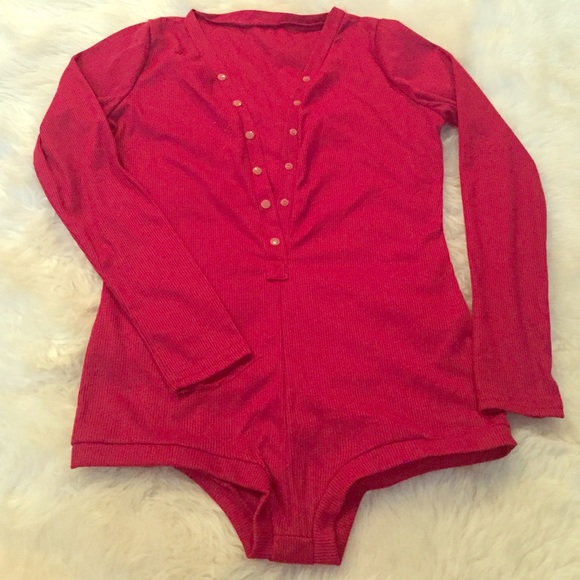 Plunging ribbed romper