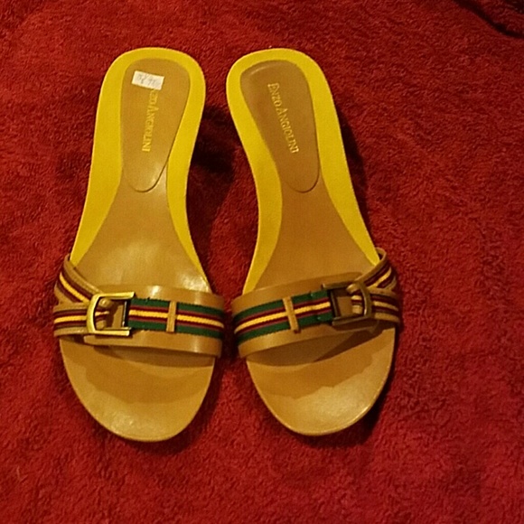 enzo angiolini kailee buckle strap kitten heel