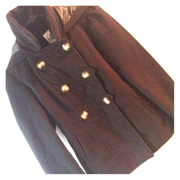 Black juniors pea coat.
