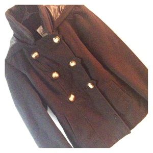 Black juniors pea coat.