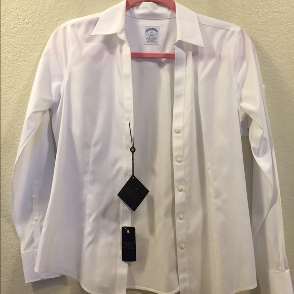 Brooks Brothers white button up 2P