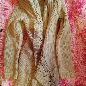 Cute crocheted cardigan from Axcess (Kohls)