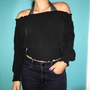 Black Express Crop Top