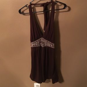 Brown halter