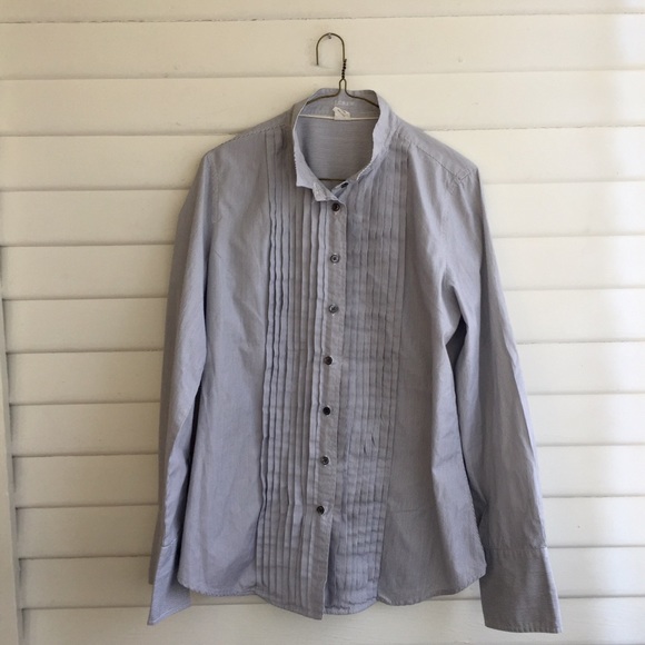 J. Crew Tops - J. Crew Short Collar Pleated Blouse